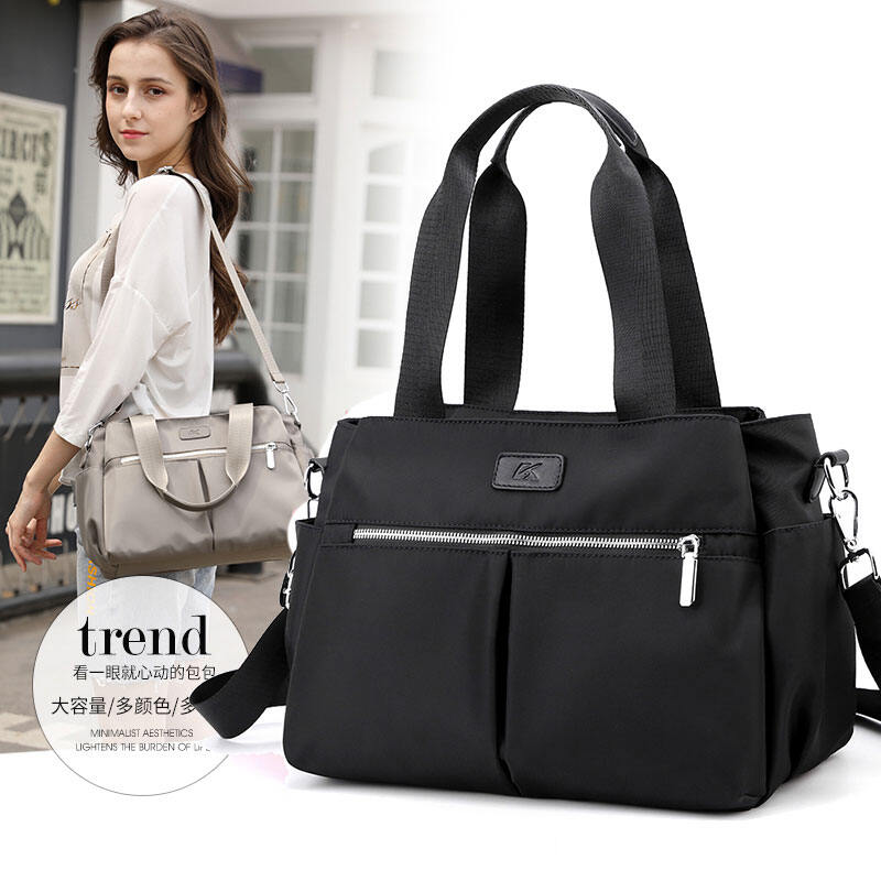 European and American Fashion Women's Bag All-Match Oxford Cloth Nylon Crossbody Bag Women's Bag Simple Casual Handbag Shoulder Bag