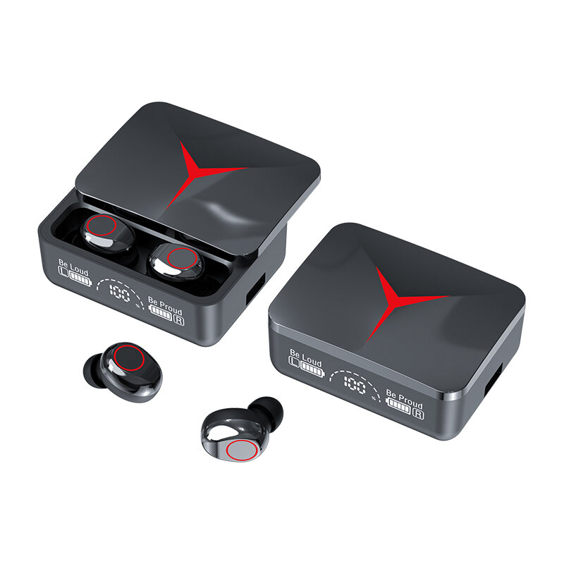 TECSIRE M90 TWS Wireless Headphones Gaming Earphone Bluetooth 5.3 Sport Earbuds Music Headsets